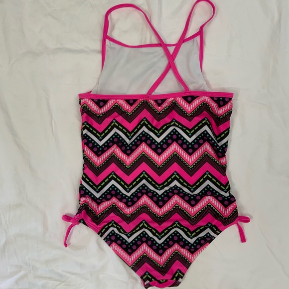 PSNY Lot of 2 Girls Tankini & 1 Piece Swimsuits Size 12 - Picture 5 of 10
